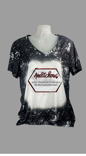 Ambitchous Bleached V Neck Shirt