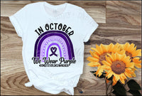 In October, We Wear Purple Domestic Violence Awareness
