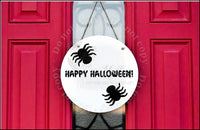 Halloween spiders door hanger.