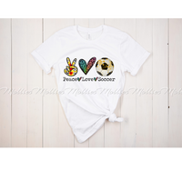 Peace, Love, Soccer Shirt