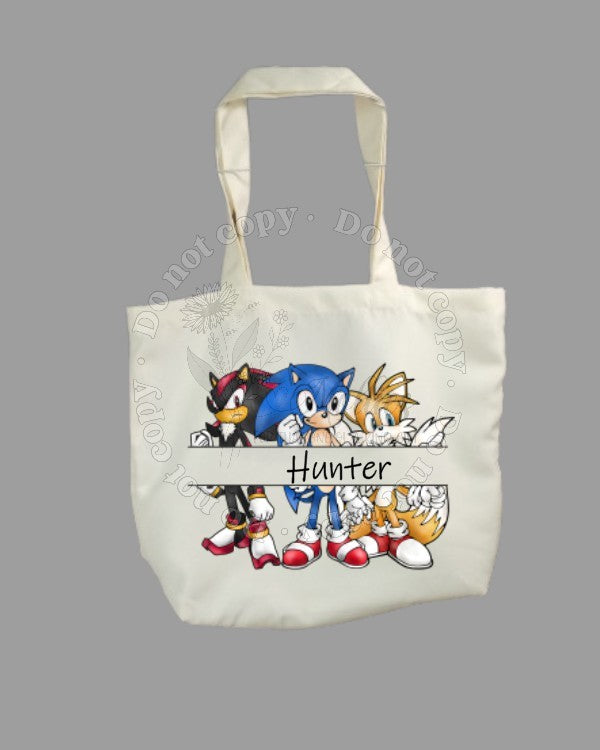 Personalized Sonic Tote Bag – Mollies