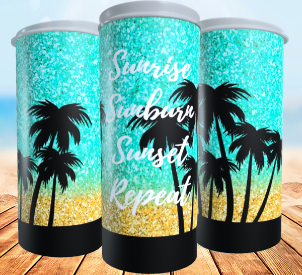 Sunrise Sunburn Sunset Repeat Tumbler